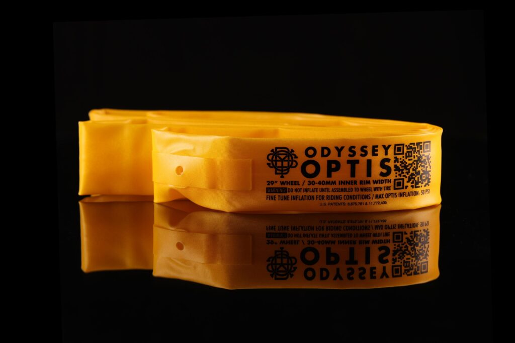 Odyssey Optis Pneumatic Tubeless Tire Insert Divides Tire into Two Tunable Air Chambers