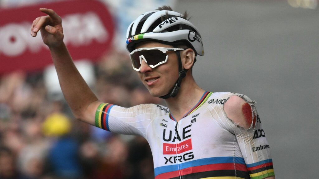 Even Champions Have Their Limits: Tadej Pogačar’s Bold Solo Move Falls Short at Amstel Gold Race