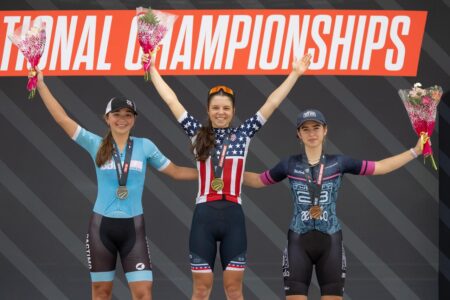 USA Pro Road Championships: Kristen Faulkner outsprints Lauren Stephens to defend elite women’s road race title