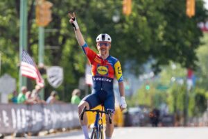 Lucas Bourgoyne and Marlies Mejias Garcia dominate sprints at Tour of Somerville races on Memorial Day