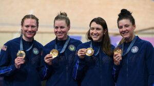 United States Claims First-Ever Gold in Women’s Team Pursuit Cycling