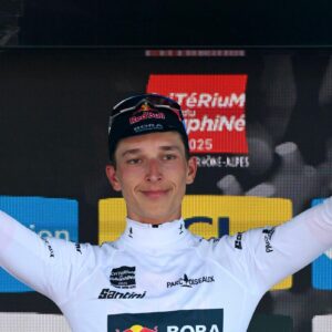 Florian Lipowitz Celebrates Third Place but Admits He’d ‘Explode’ Chasing Pogačar on Dauphiné Stage 7