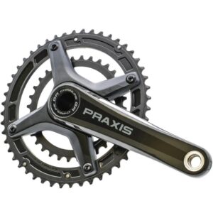 Discover the All-New Praxis Doon GR Carbon Gravel Crankset with a Wider Chainline for Unmatched Bike Compatibility