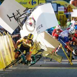 Fabio Jakobsen Faces Tough Setback with Broken Collarbone in Dramatic Renewi Tour Crash