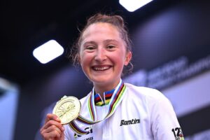 Magdeleine Vallieres Triumphs as Women’s Road Race World Champion in Rwanda