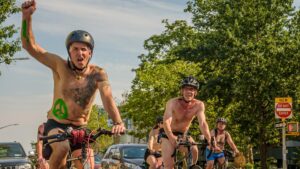 Portland Gears Up for a Daring Naked Bike Ride to Protest Trump’s Troop Deployment